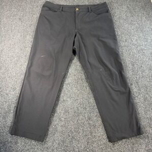 Lululemon ABC Pant Mens Black Performance 5-Pocket Commuter Trousers Slim Fit